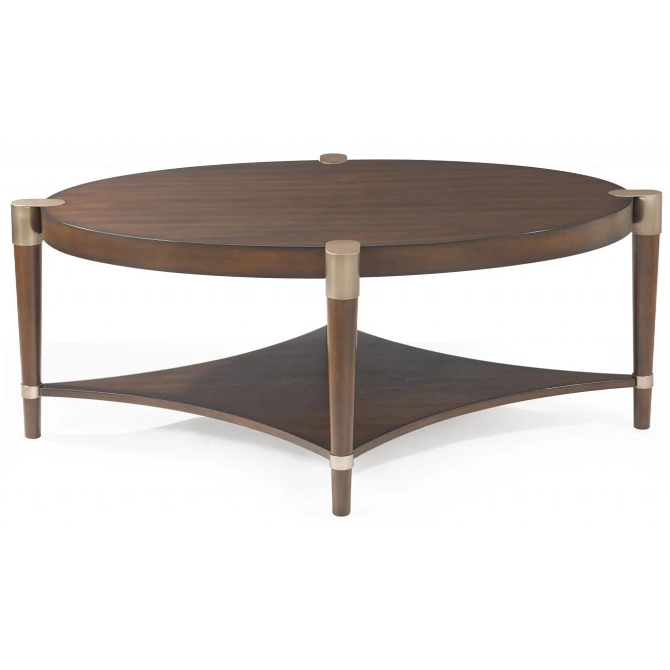 Bassett Mirror Thoroughly Modern 2381140 Cole Oval Cocktail Table with